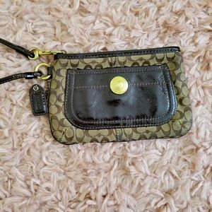 coach signature wristlet